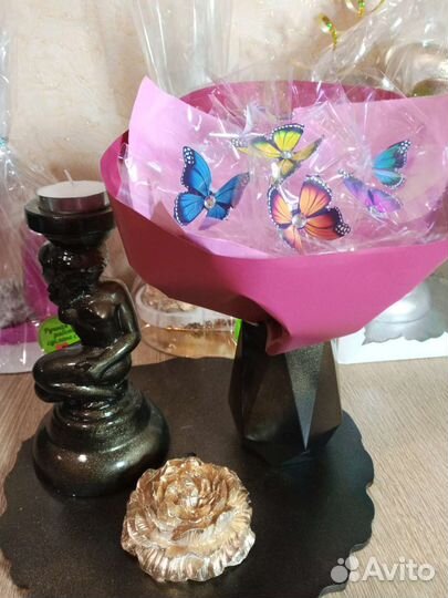 Подарочный набор с букетиком из бабочек