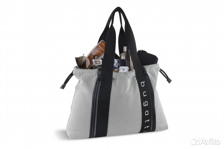 Сумка-шоппер женская bugatti Ambra, серо-черный ц