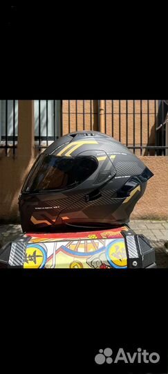 Мотошлем модуляр,М,57-58 cм. Новый