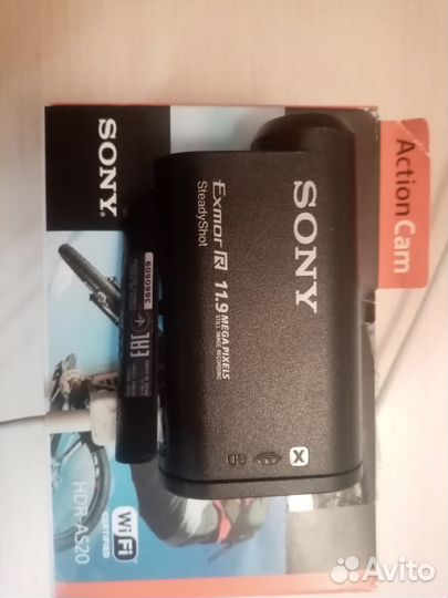 Экшн камера Sony HDR-AS20