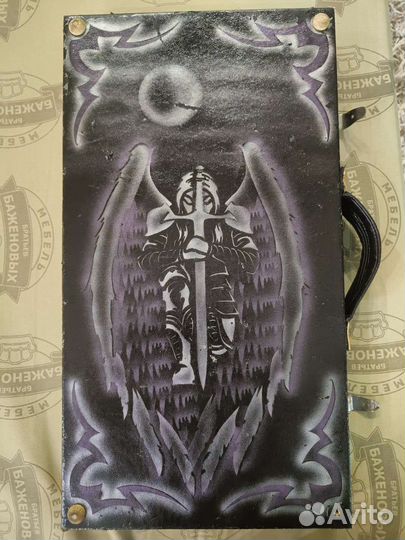 Нарды ручной работы со стеклом