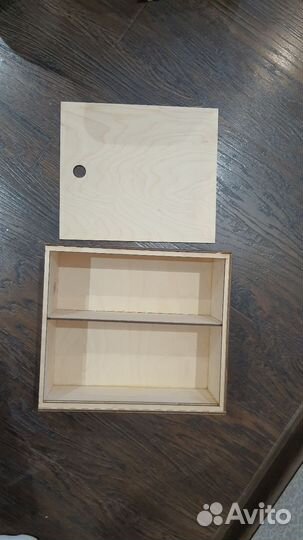 Ящик деревянный с крышкой для прдарка