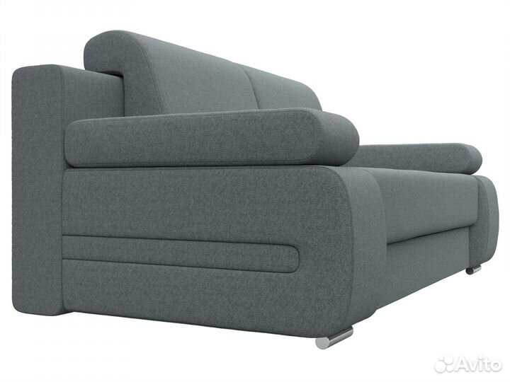 Диван прямой Денвер, рогожка, амур серый. Москва