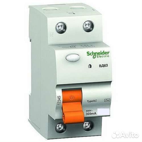 Выключатель дифференциального 25а 2п 30мА