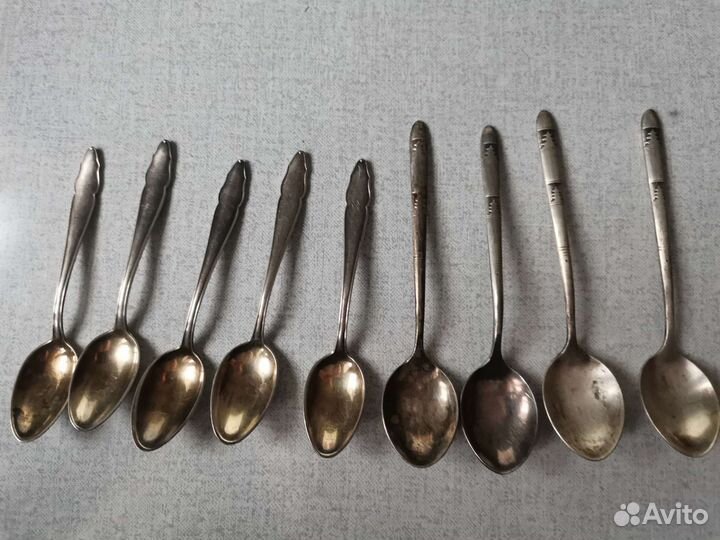 Чайные ложки посеребряные