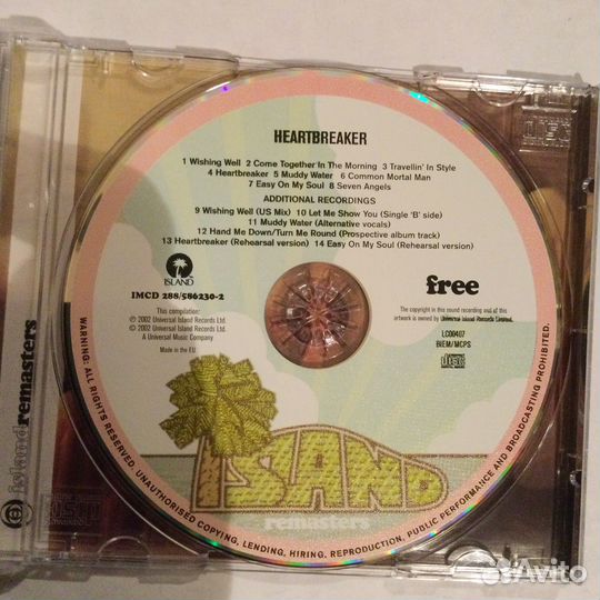 CD Free/ Heartbreaker, 2002, Germany+bonus rec