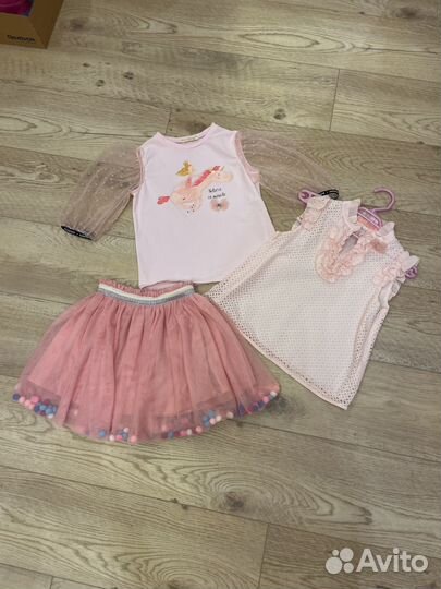 Блузки, платье и юбка