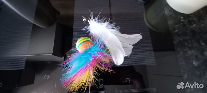 Удочка дразнилка на присоске для кошек