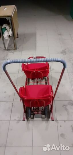 Санки для двойни с колесами