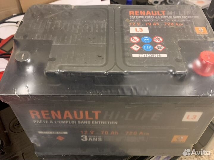 Аккумулятор 70ач на Renault