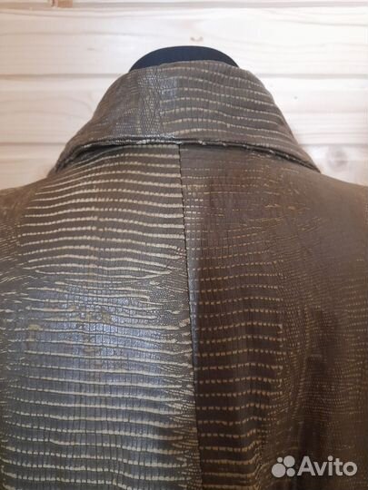 Плащ винтаж натуральная кожа рептилия Torrini 54 р