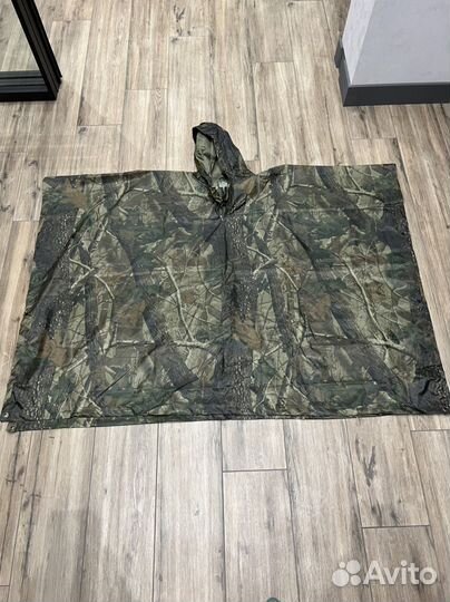 Плащ дождевик пончо для охоты и рыбалки