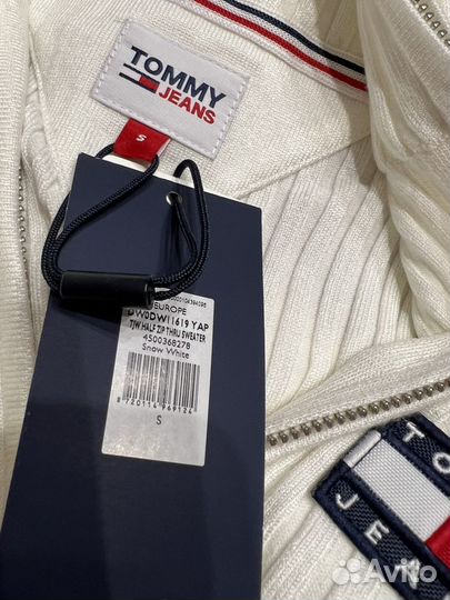 Джемпер, водолазка в рубчик S Tommy hilfiger