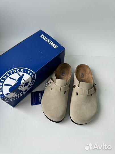 Ортопедические Сабо Birkenstock boston бежевые