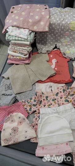 Детские вещи пакетом для девочек 0-6 месяцев