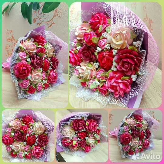 Сладкие букеты из зефира