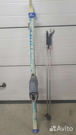 Лыжи беговые Karjala с ботинками и палочками