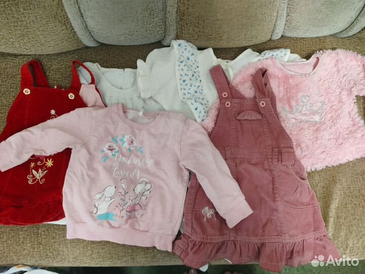 Детские вещи на девочку пакетом 86 92