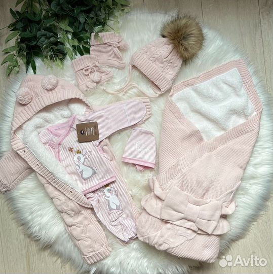 Конверт на выписку зимний для девочки (новый)