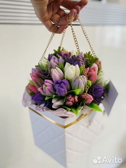 Букет цветов из мыла