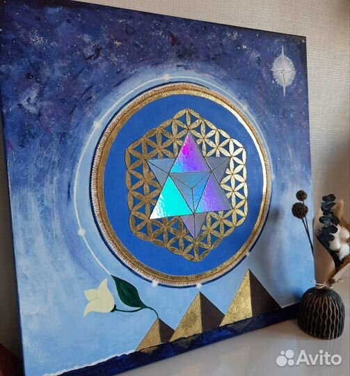 Картина энергетическая Мер Ка Ба Египет 60 на 60