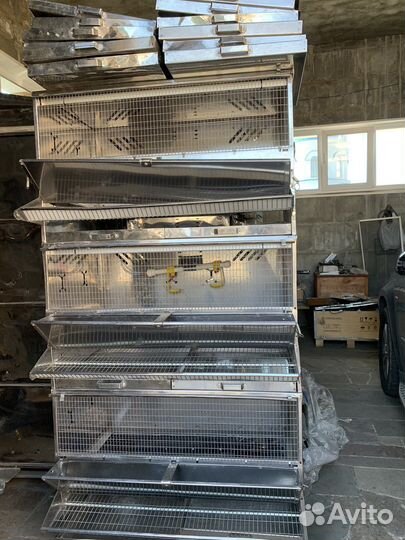 Клетки для кур кроликов перепелов из нержавейки