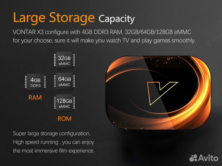 Тв бокс Vontar x3 4/32, настройка под ключ
