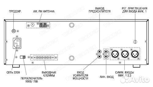 Усилитель с CD/MP3 чейнджером и тюнером inter-M AC