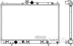 Радиатор охлаждения двигателя 33211024 Sakura