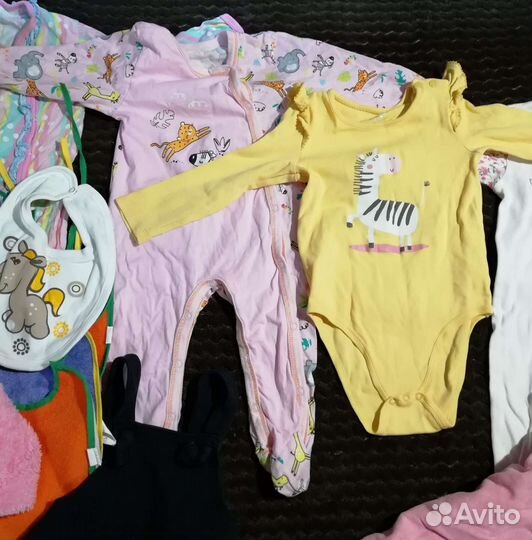Вещи пакетом на девочку от 6 мес. до года