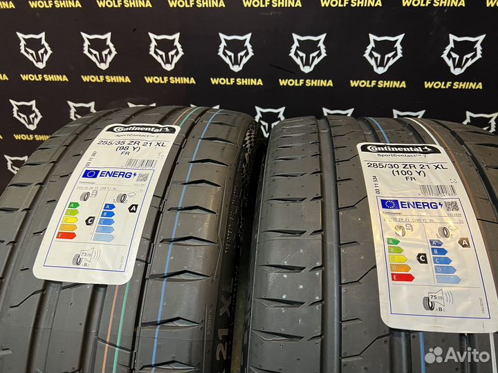 Continental ContiSportContact 7 285/30 R21 и 255/35 R21 100Y