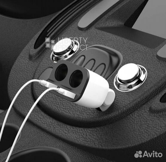 Азу разветвитель прикуривателя hoco Z28