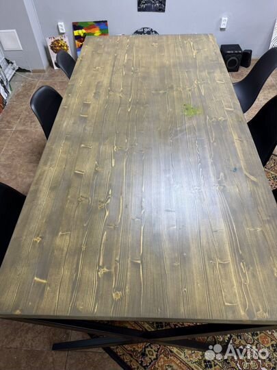Стол из массива лофт