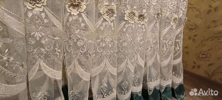 Шторы тюль бархат готовые