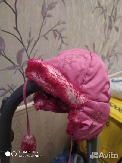 Шапка зимняя для девочки 52 54