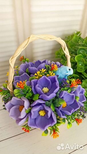 Крокусы цветы из мыльной основы