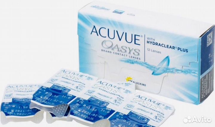 Контактные линзы Acuvue Oasys 12 шт -6.00 D