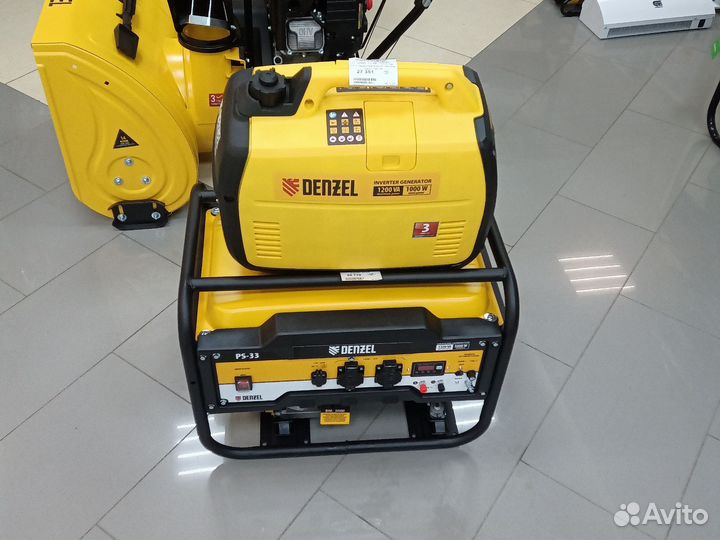 Инверторный генератор Denzel GT-1200iS, 1,2 кВт