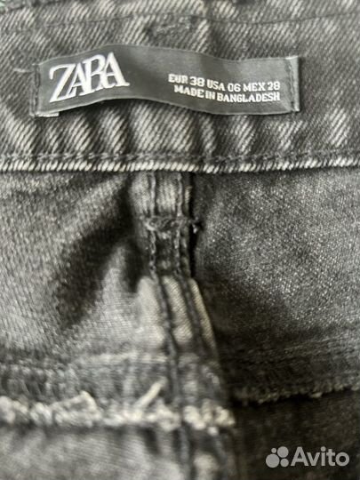 Джинсы Zara женские 38 размер укороченные