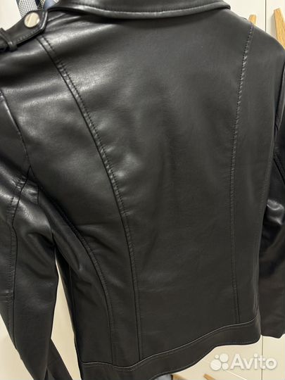 Кожаная куртка косуха mohito