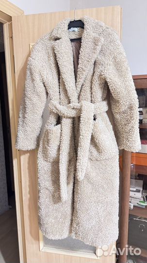 Шуба тедди 44 длинная
