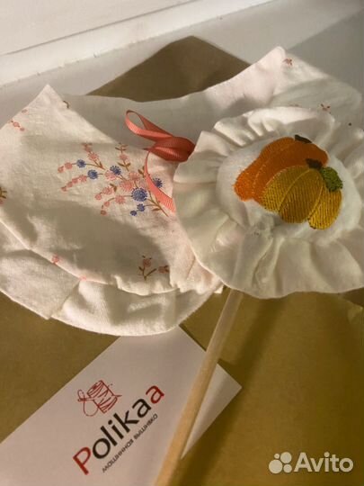 Съемный воротничок с вышивкой / детский