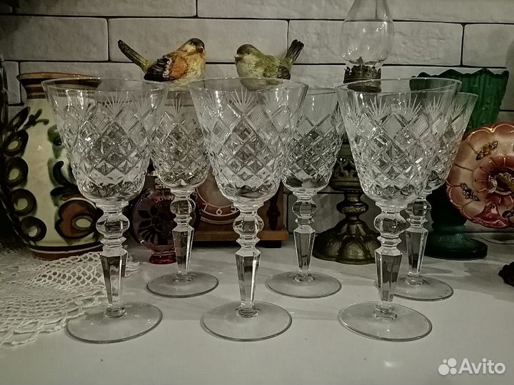 Фужеры хрустальные Винтаж СССР