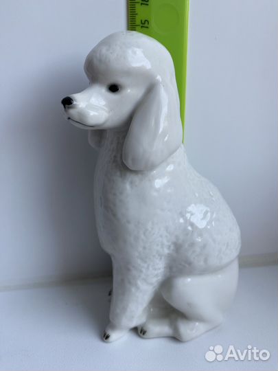 Фарфоровая статуэтка Пудель лфз