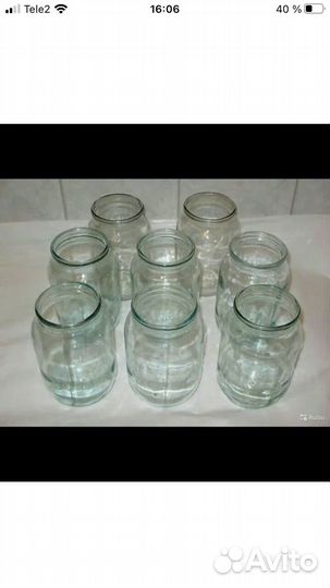 Банки стеклянные 1 литр бу