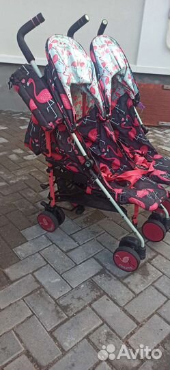 Коляска трость для двойни