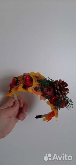 Ободок для волос осенний