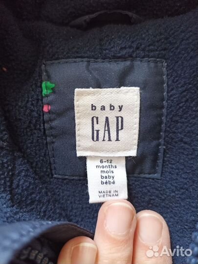 Утепленный комбенизон baby GAP 6-12 месяцеа