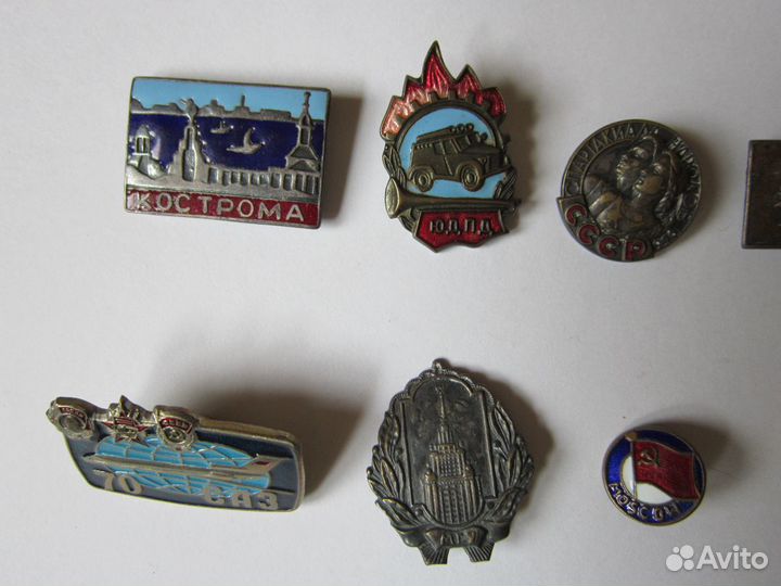 Значки СССР, тяж мет., ранние