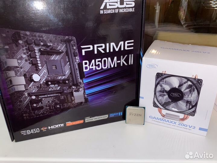 Материнская плата Asus Prime B450M-KII